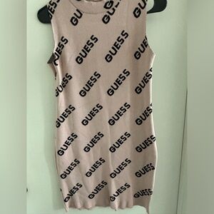 Guess Logo Bodycon Mini Sweater Dress